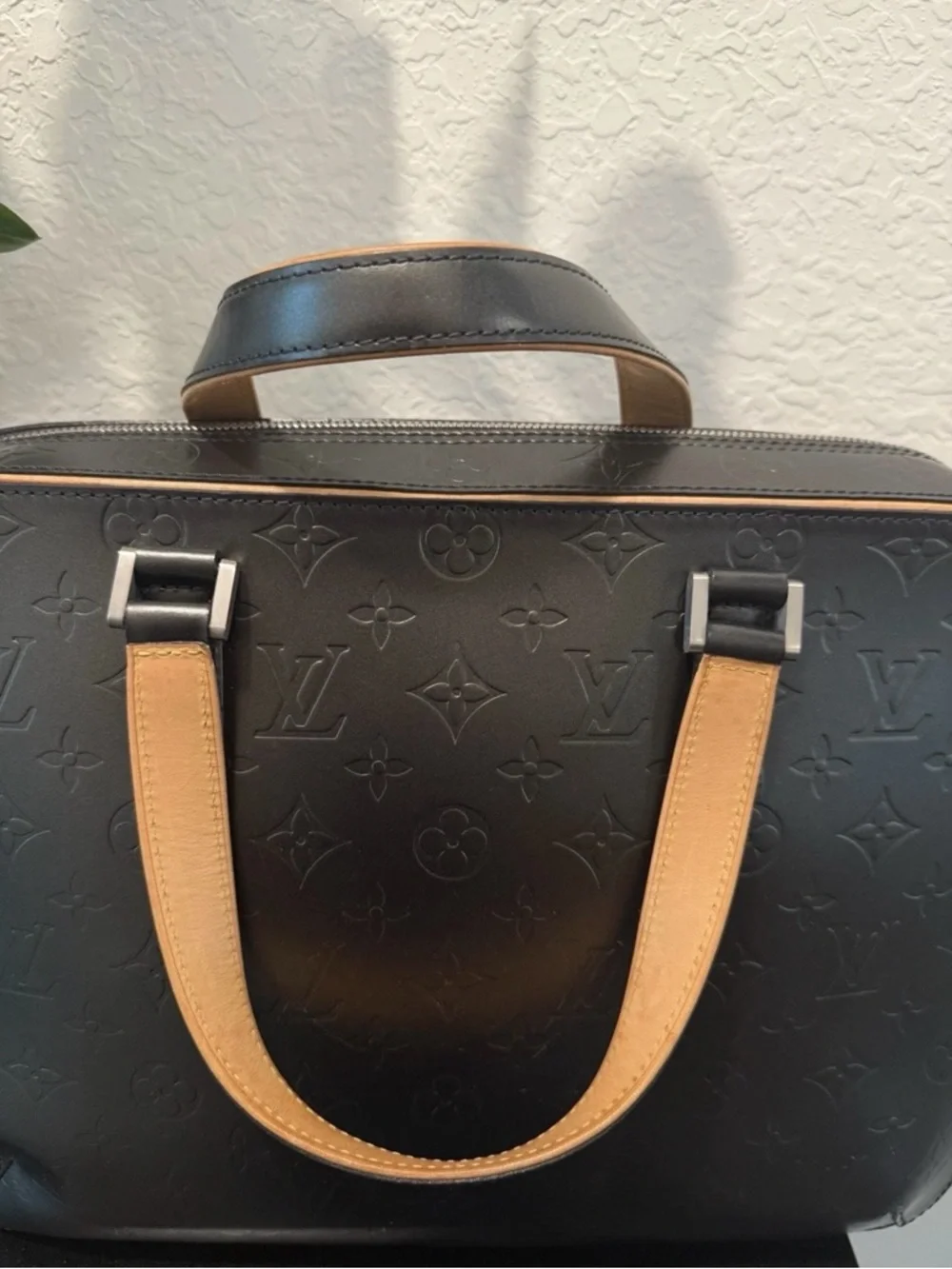 Louis Vuitton Monogram Matte Malden Business Briefcase+Wallet Excellent Cond